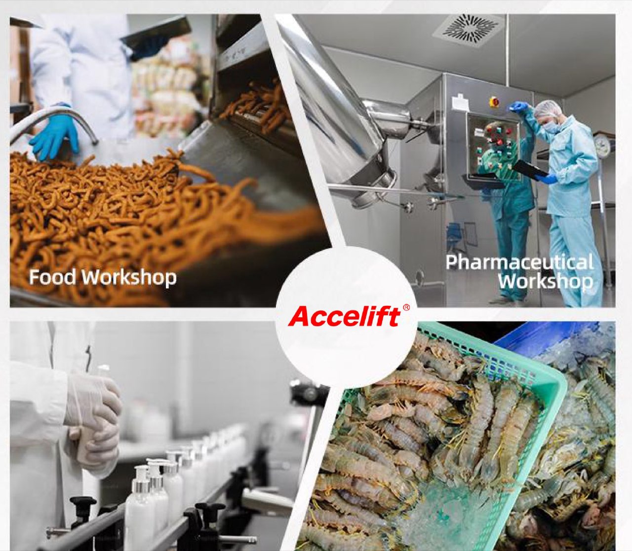 Food, pharmaceutical, chemical and cold storage applications